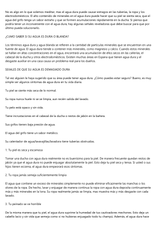 ¿Precisa un descalcificador de agua? Señales de advertencia de agua dura