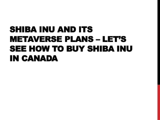 Shiba Inu and its Metaverse Plans – Let’s see how to buy Shiba Inu In Canada