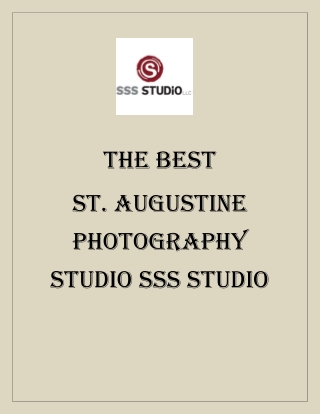 St. Augustine photography studio