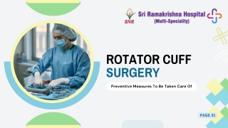 Rotator Cuff Surgery in Coimbatore