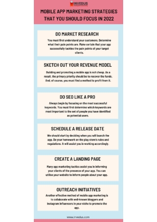 Mobile App Marketing Strategies That You Should Focus in 2022