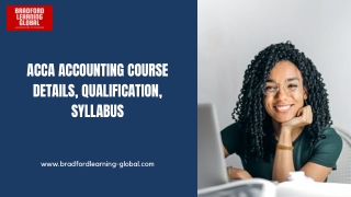 ACCA Accounting Course Details, Qualification, Syllabus