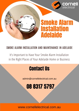 Smoke Alarm Installation Adelaide