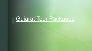 Gujarat Holiday Packages with Amazing Prices