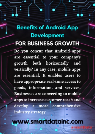 Benefits of Android App Development for Business Growth