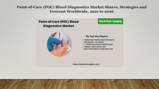 Point-of-Care (POC) Blood Diagnostics Market Demands & Growth Analysis to 2026