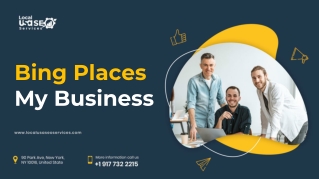 Bing Places My Business - Local USA SEO Services