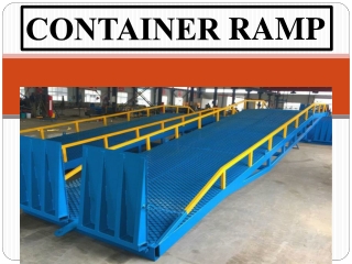 Container Ramp Manufacturers in chennai