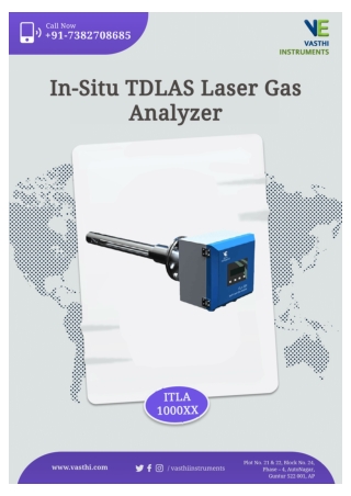 In situ tdlas gas analyzers