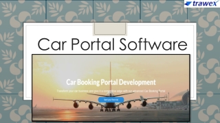 Car Portal Software