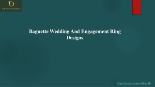 Baguette Wedding And Engagement Ring Designs