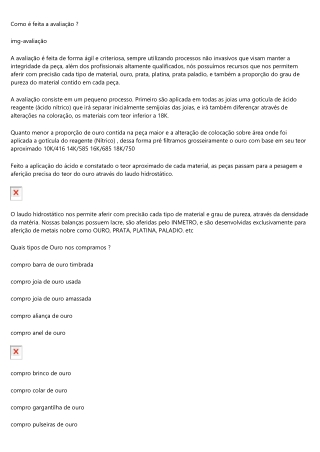 Topo Razões que levam as Pessoas a ter Sucesso no Avaliação de joia em ouro em C