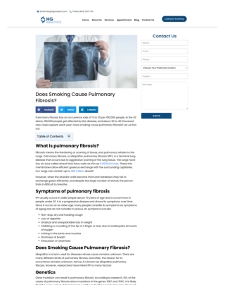 Does Smoking Cause Pulmonary Fibrosis?