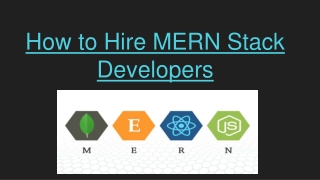 How to Hire Dedicated MERN Stack Developers