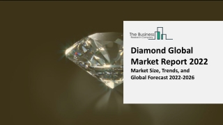 Diamond Market Research, Analysis, Growth, Trends, Developments And Forecast