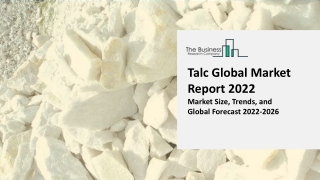 Talc Market Research, Analysis, Growth, Trends, Developments And Forecast 2031