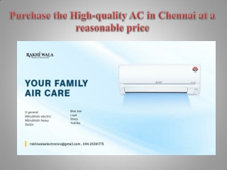 Purchase the High-quality AC in Chennai at a reasonable price