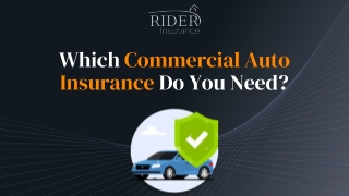 Which Commercial Auto Insurance Do You Need?