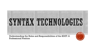 Understanding the Roles and Responsibilities of the SDET