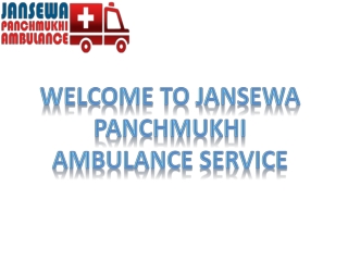 Essential  Medical Care Ambulance Service in Kapashera and Janakpuri by Jansewa Panchmukhi