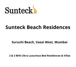 Sunteck Beach Residences Vasai Mumbai | E-Brochure