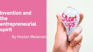Invention and the entrepreneurial spirit (1)