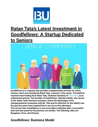 Ratan Tata’s Latest Investment in Goodfellows_ A Startup Dedicated to Seniors (1)