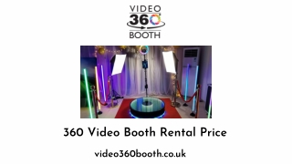 360 Video Booth Rental Price