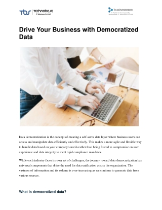 data democratization | cloud solutions | data governance