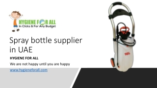 spray bottle supplier in UAE