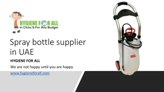 spray bottle supplier in UAE