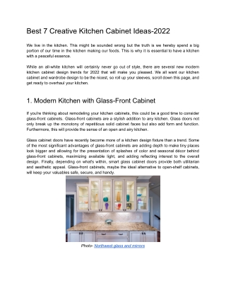 Best Creative Kitchen Cabinet Ideas-2022