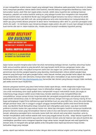 Penjelasan Jasa Backlink Murah: Cara Menarik Atensi Buat Jasa Backlink Murah Ber