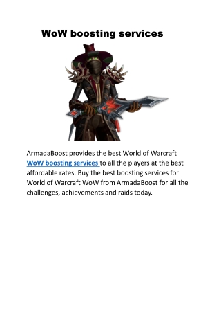 WoW boosting services