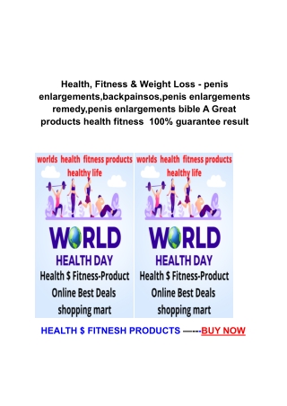 health $ fitness -products suppliments