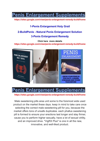 Build Penis Natural Penis  Enlargement Solution,Penis