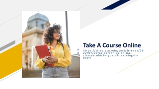 Take A Course Online