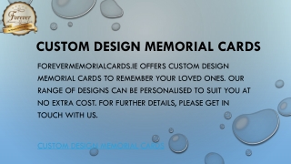 Custom Design Memorial Cards  Forevermemorialcards.ie