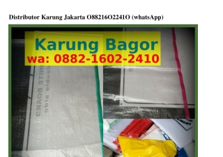 Distributor Karung Jakarta ౦88ᒿ_IᏮ౦ᒿ_ᒿ4I౦[WA]