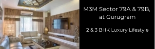 M3M Sector 79A & 79B Gurugram - Brochure