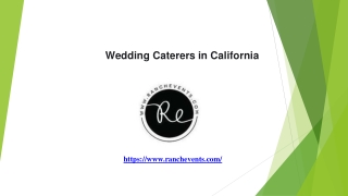 Wedding caterers in California