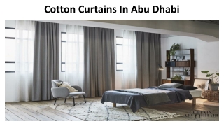 Cotton Curtains In Abu Dhabi