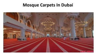 Mosque Carpets In Abu Dhabi