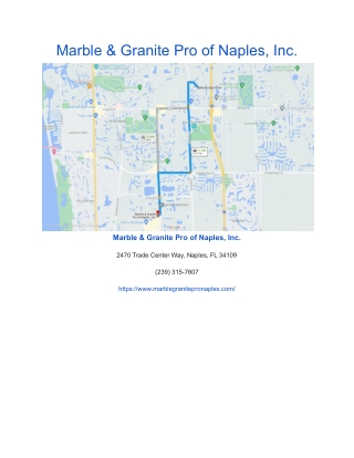Marble & Granite Pro of Naples, Inc