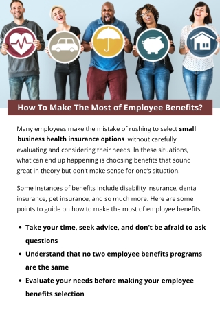 How To Make The Most of Employee Benefits