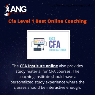 The Best Exam Online CFA Coaching Classes in Delhi