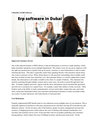 Erp software in Dubai