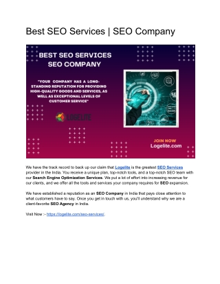 Best SEO Services | SEO Company