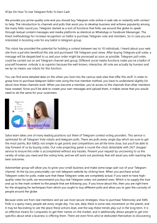 15 Reasons Why You Shouldn't Ignore Buy Telegram Votes