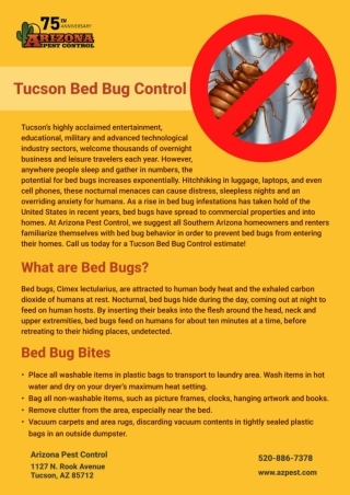 Tucson Bed Bug Control